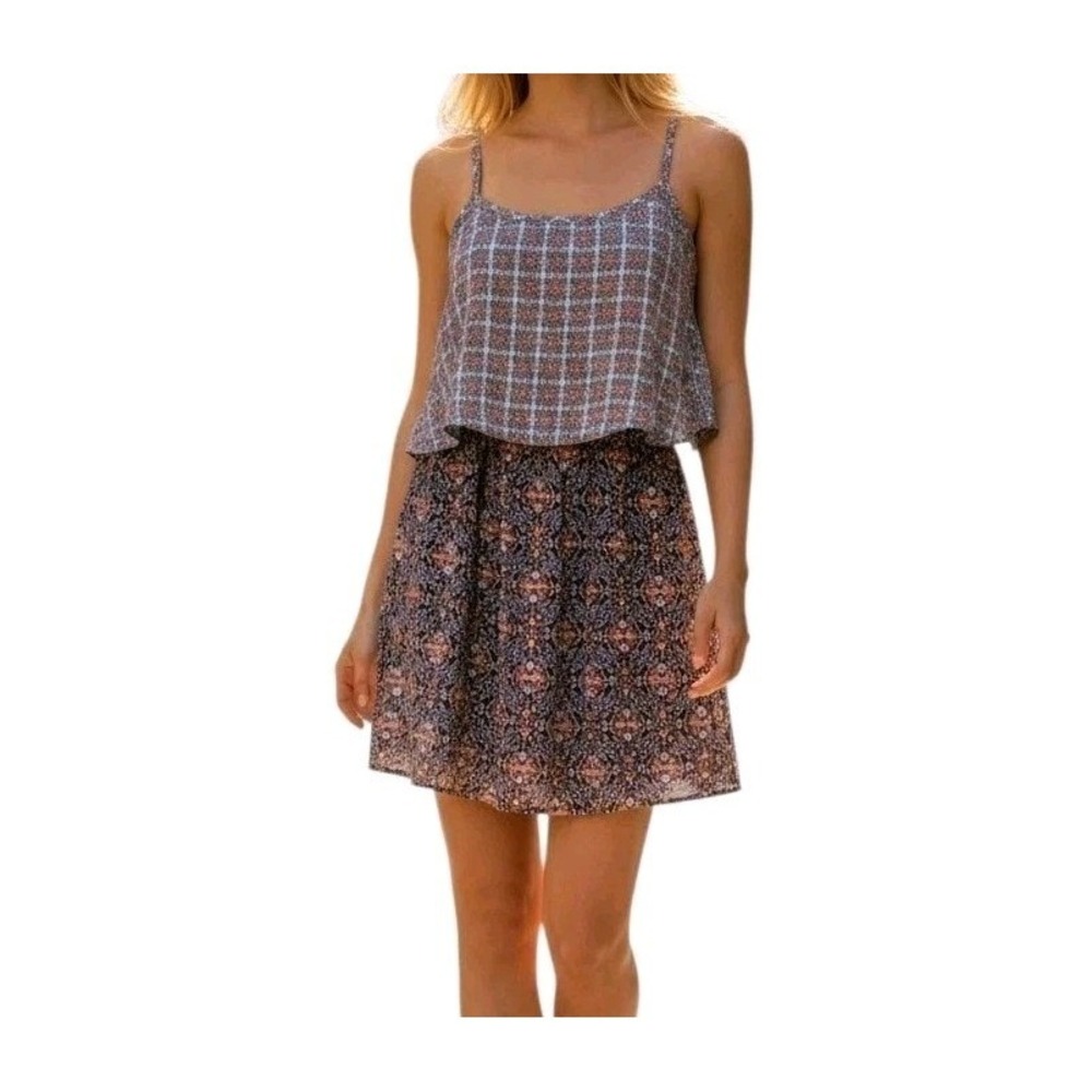 Speechless Womens Tiered‎ Dress Size Medium Layered Boho Open Back Lined Midi